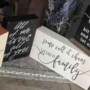 Decorative Wooden Sign Set